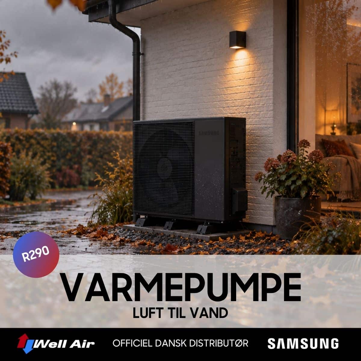 Vamepumpe luft til vand - spar på energiregningen